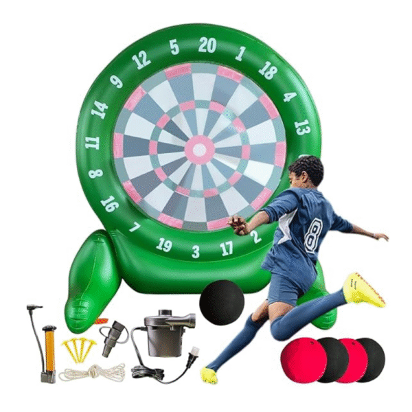 6Ft Tall Giant Kick Darts Games Green Inflatable Giant Kick Darts Games