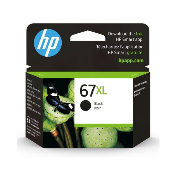 HP 67XL Black High-yield Ink Cartridge | Works with HP DeskJet